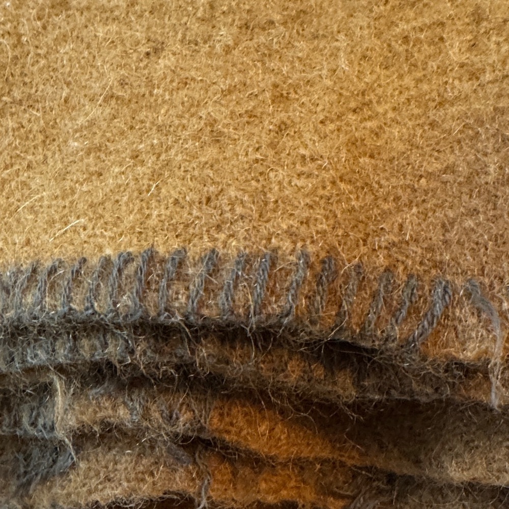 Brant Forde Brand Vintage All Wool Blanket - Brown - Picture 4 of 4